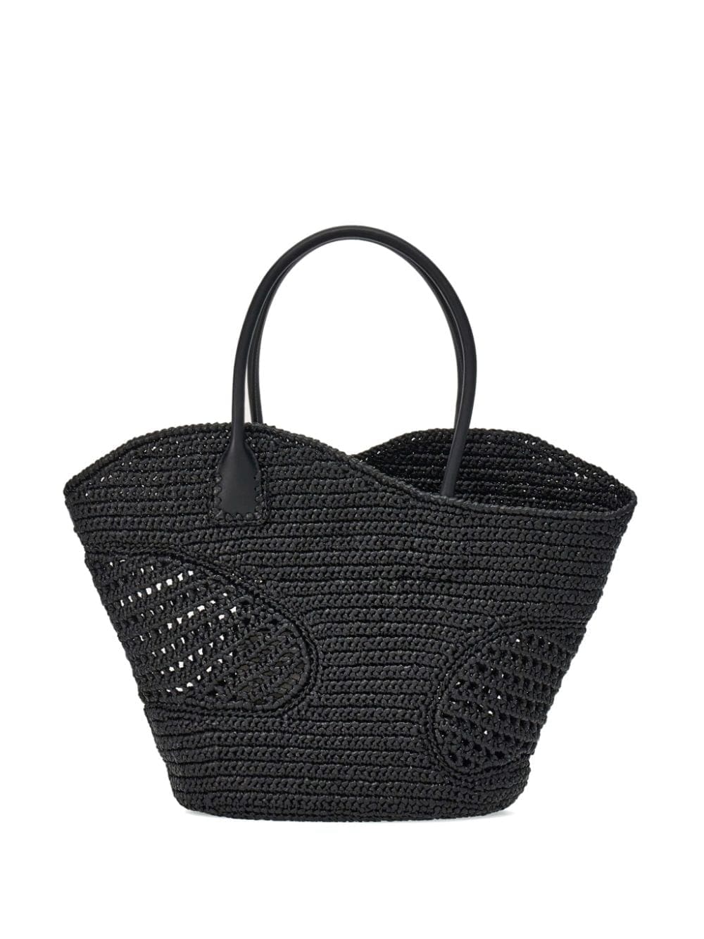Ferragamo cut-out raffia tote bag - Image 3