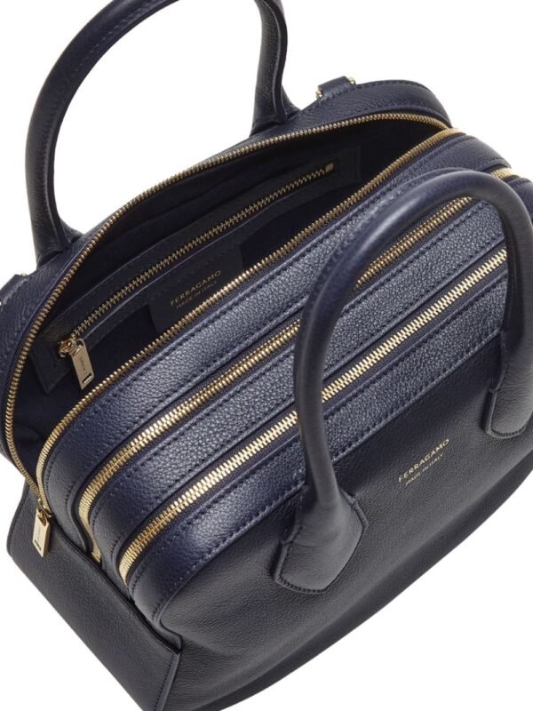 Ferragamo logo-stamp leather tote bag - Image 5