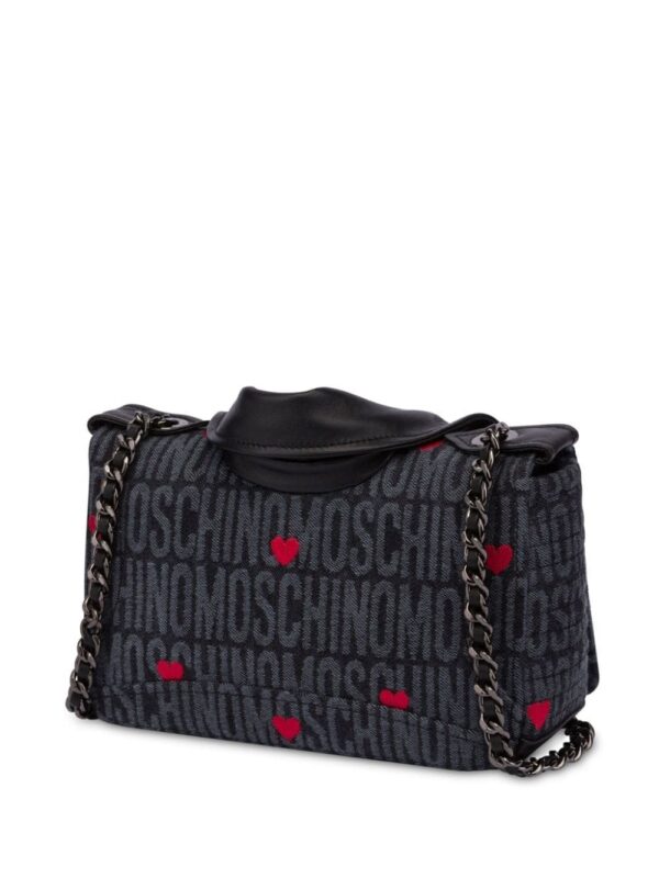 Moschino Biker logo-jacquard shoulder bag - Image 2