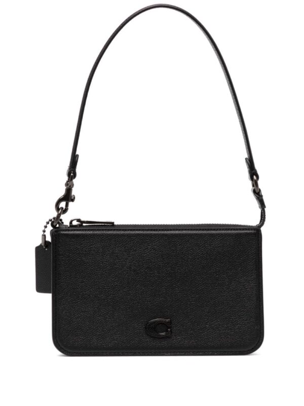 Coach logo-patch leather mini bag