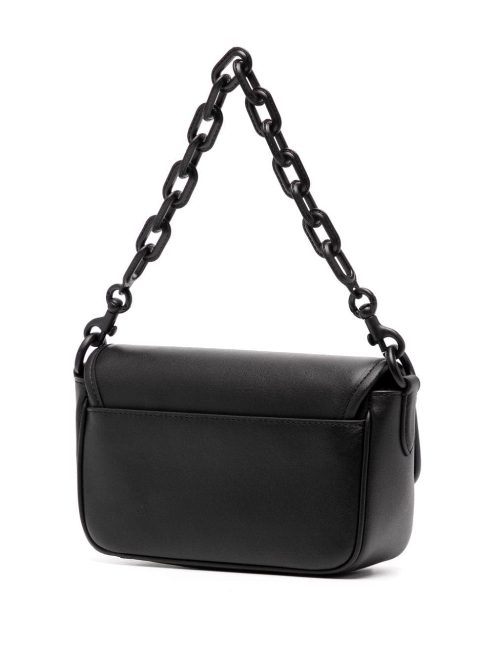 Coach chain-link strap leather shoulder bag - Image 2