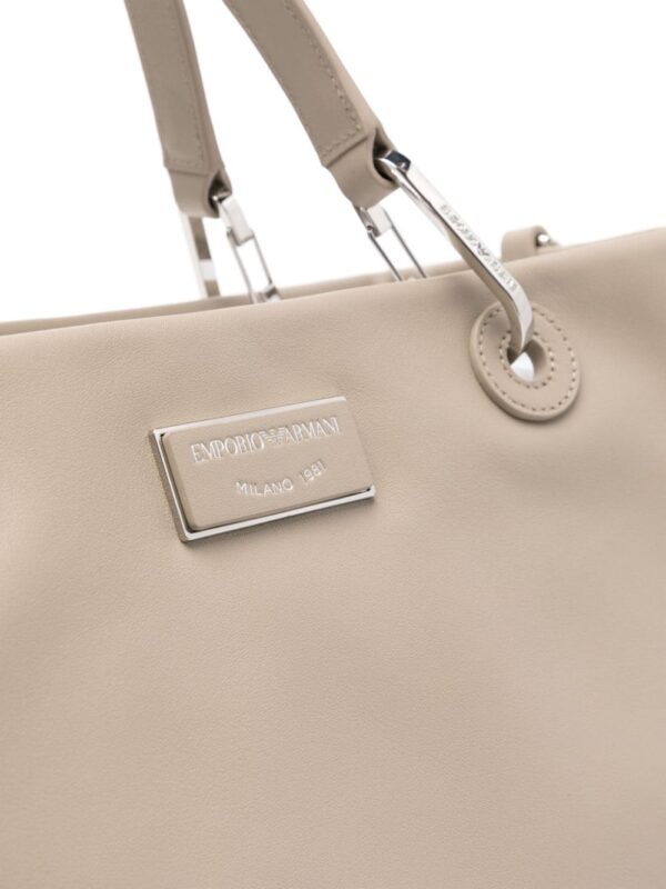Emporio Armani medium MyEA eco-leather shopper bag - Image 3