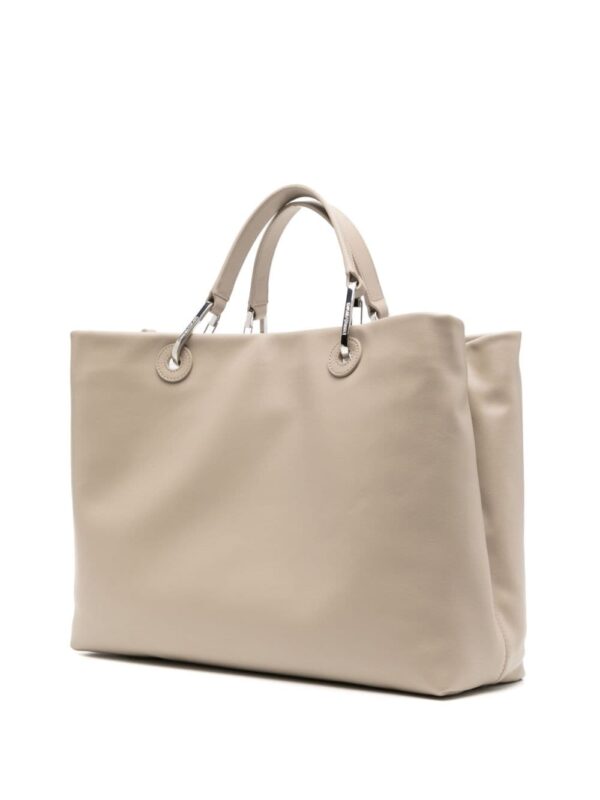 Emporio Armani medium MyEA eco-leather shopper bag - Image 2