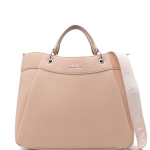 Armani Exchange logo-stamp tote bag