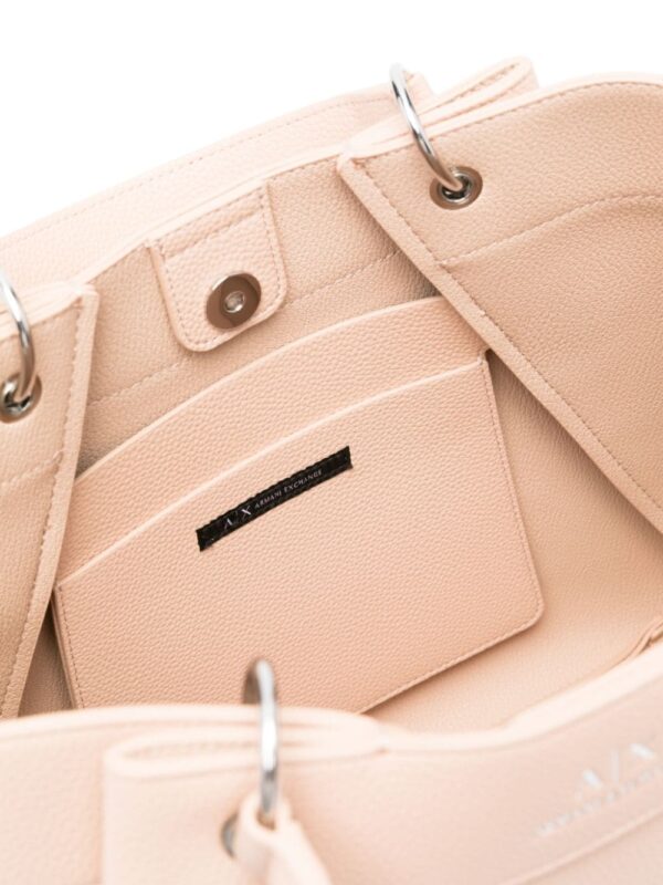 Armani Exchange logo-stamp tote bag - Image 4
