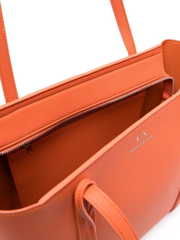 Armani Exchange logo-rubberised tote bag - Image 4