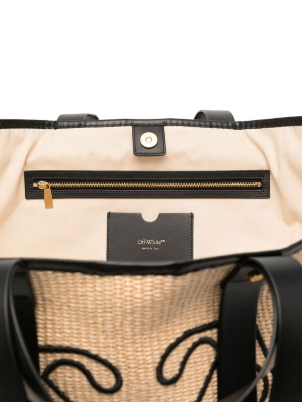 Off-White Day Off raffia tote bag - Image 5