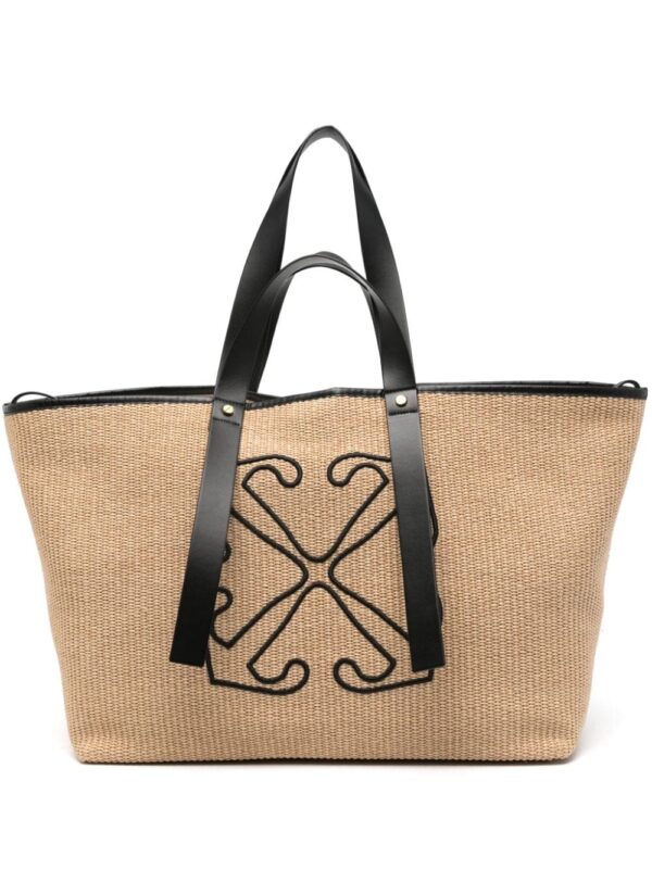 Off-White Day Off raffia tote bag