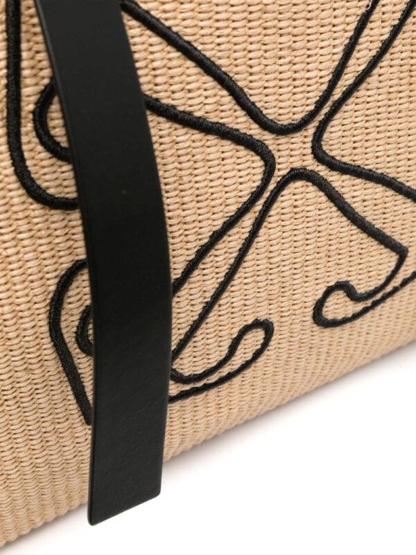 Off-White Day Off raffia tote bag - Image 4