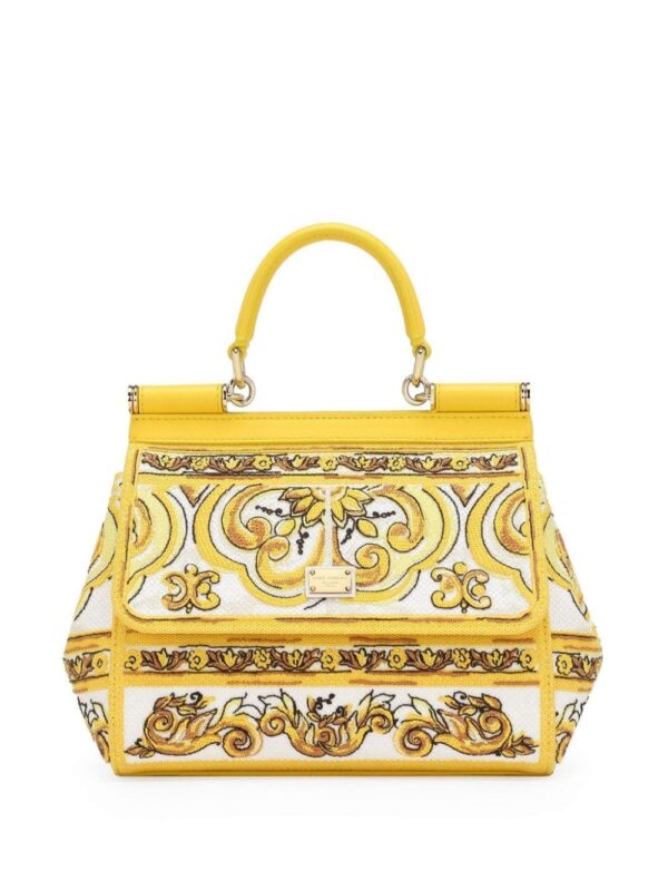 Dolce & Gabbana nedium Sicily leather tote bag