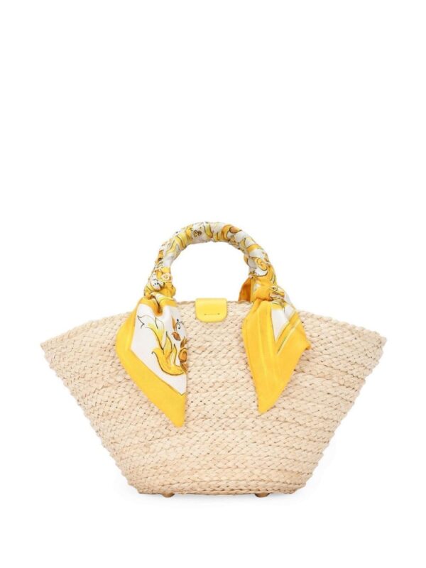 Dolce & Gabbana small Kendra straw tote bag - Image 3