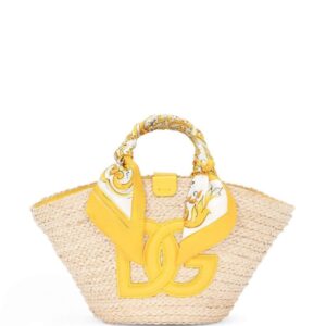 Dolce & Gabbana small Kendra straw tote bag