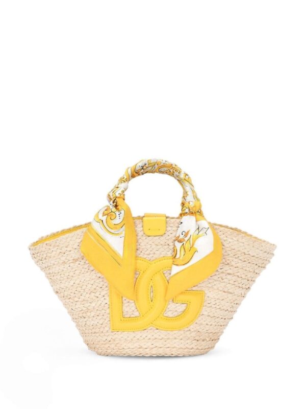 Dolce & Gabbana small Kendra straw tote bag