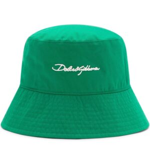Dolce & Gabbana logo-embroidered bucket hat