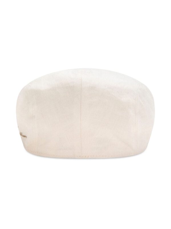 Dolce & Gabbana mélange-effect linen flat cap - Image 2