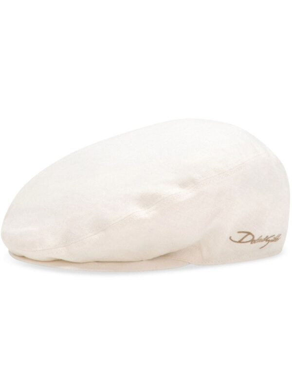 Dolce & Gabbana mélange-effect linen flat cap