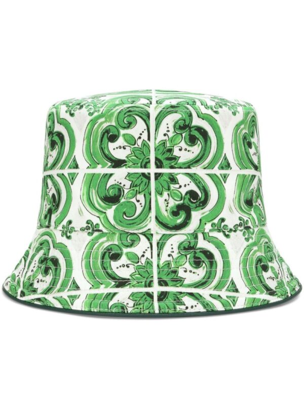 Dolce & Gabbana Majolica cotton bucket hat