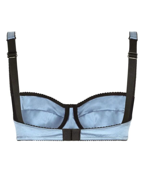 Dolce & Gabbana  satin-finish balconette-style bra - Image 2