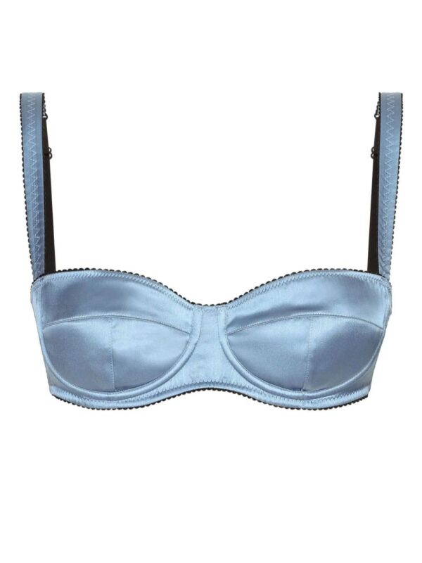 Dolce & Gabbana  satin-finish balconette-style bra