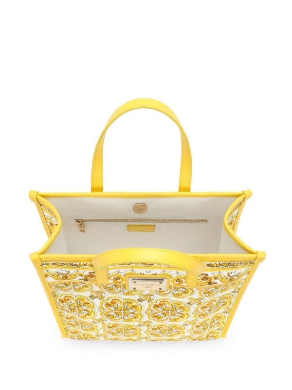Dolce & Gabbana medium Majolica-print canvas tote bag - Image 5