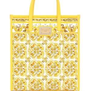 Dolce & Gabbana medium Majolica-print canvas tote bag