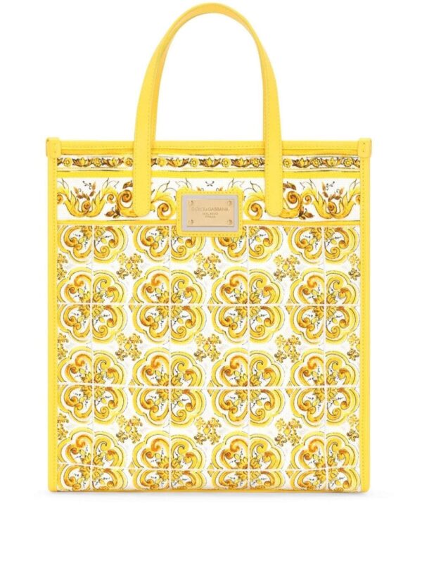Dolce & Gabbana medium Majolica-print canvas tote bag