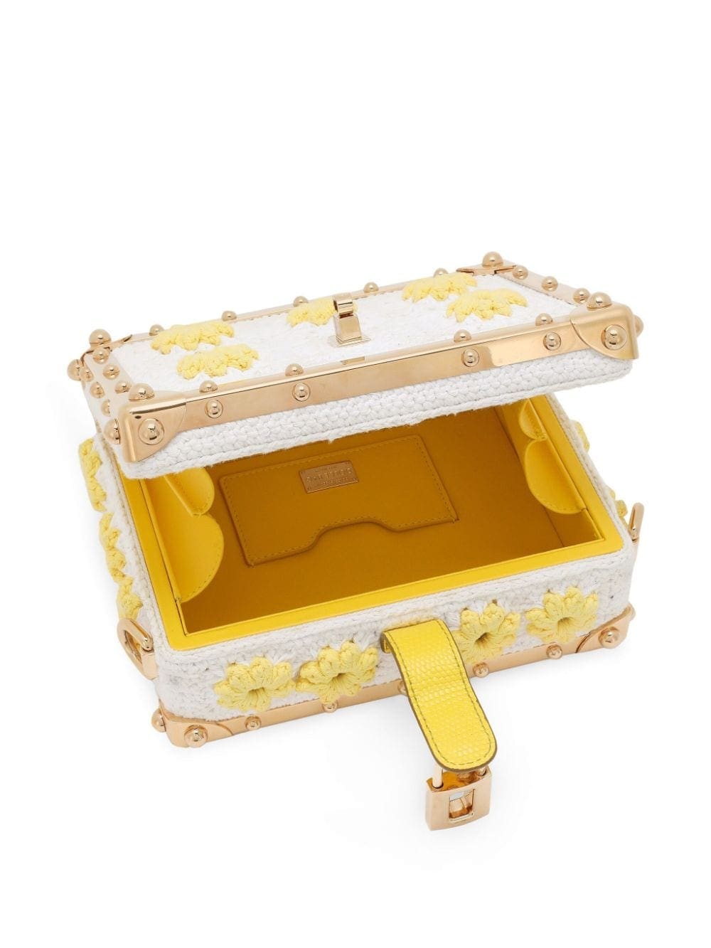 Dolce & Gabbana Dolce Box crochet-panel clutch bag - Image 5