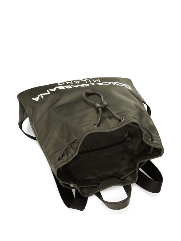 Dolce & Gabbana logo-stamp zipped backpack - Image 5