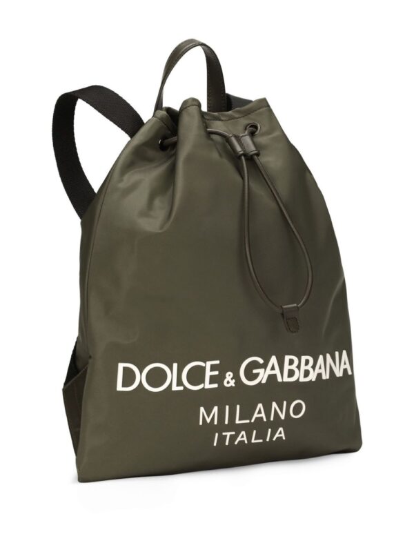 Dolce & Gabbana logo-stamp zipped backpack - Image 4