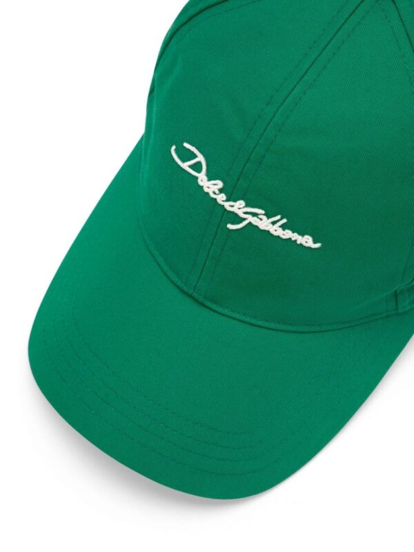 Dolce & Gabbana logo-appliqué cotton baseball cap - Image 3