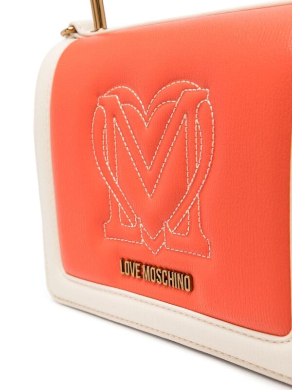 Love Moschino logo-embroidered tote bag - Image 4