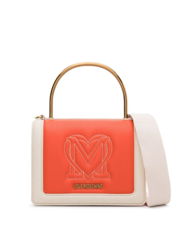 Love Moschino logo-embroidered tote bag