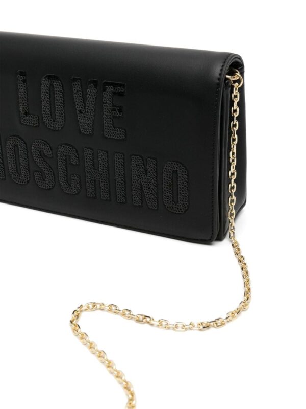 Love Moschino logo-appliqué crossbody bag - Image 4