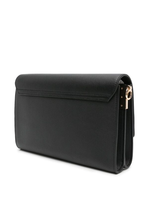 Love Moschino logo-plaque leather shoulder bag - Image 3
