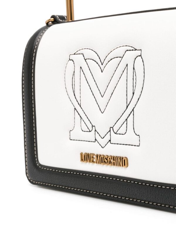 Love Moschino logo-embroidered tote bag - Image 4
