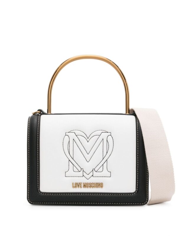 Love Moschino logo-embroidered tote bag