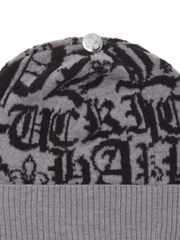 Philipp Plein logo-jacquard wool beanie - Image 3