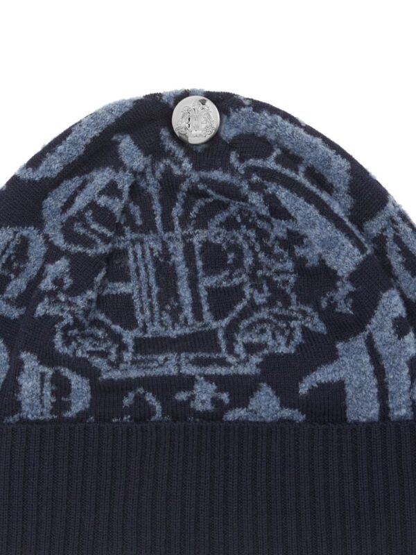 Philipp Plein logo-jacquard wool beanie - Image 3