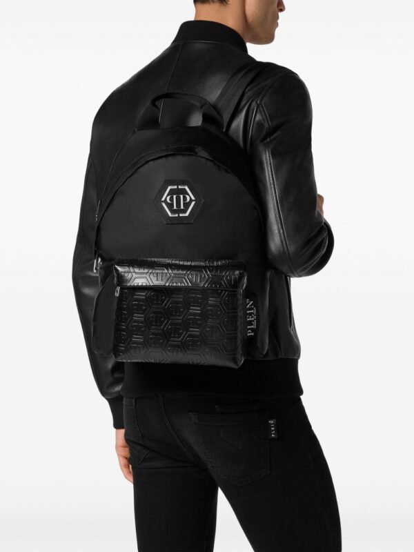 Philipp Plein monogram leather backpack - Image 2
