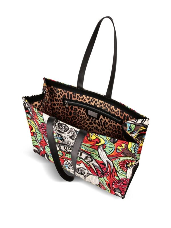 Philipp Plein Tattoo print shopping bag - Image 3