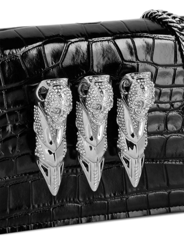 Philipp Plein mini calf-leather clutch - Image 4