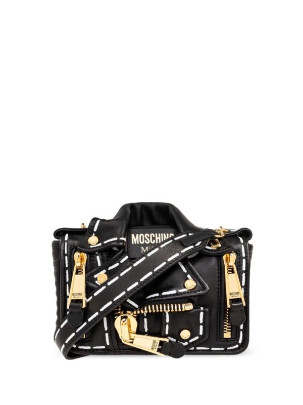 Moschino Biker Jacket leather shoulder bag