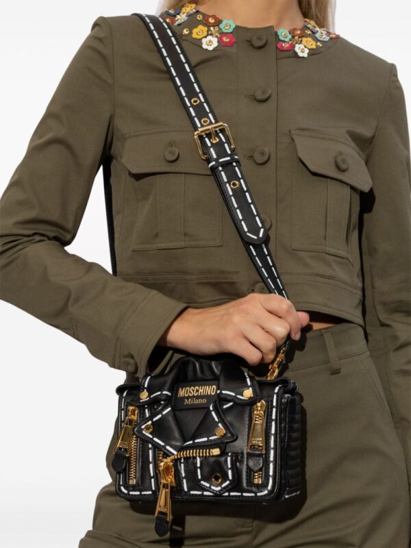 Moschino Biker Jacket leather shoulder bag - Image 2