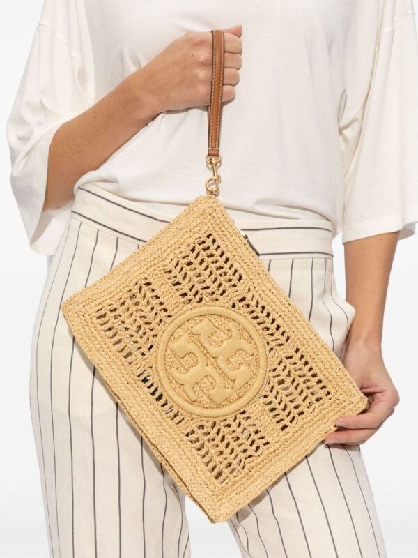 Tory Burch Ella raffia clutch bag - Image 2