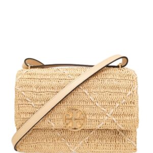 Tory Burch Miller raffia shoulder bag
