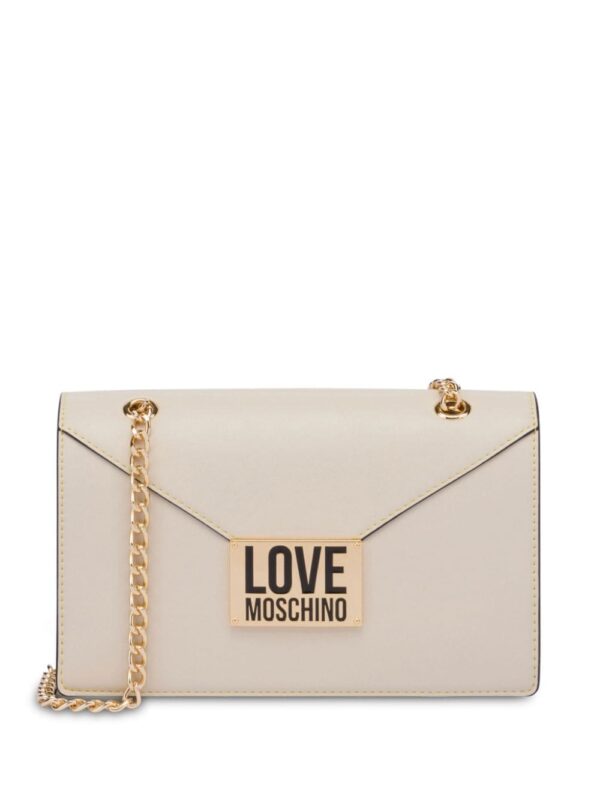 Love Moschino logo-plaque chain shoulder bag