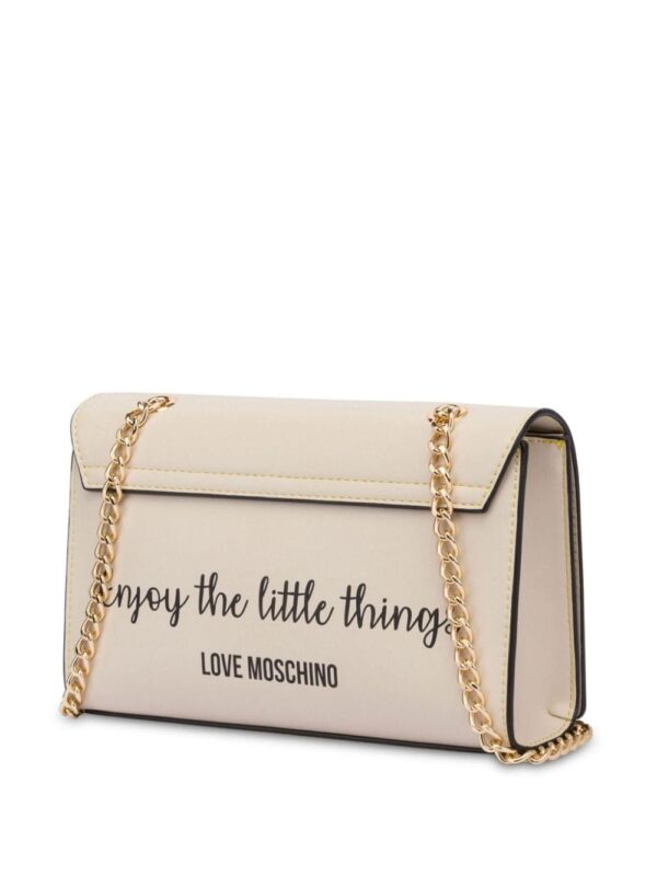 Love Moschino logo-plaque chain shoulder bag - Image 2