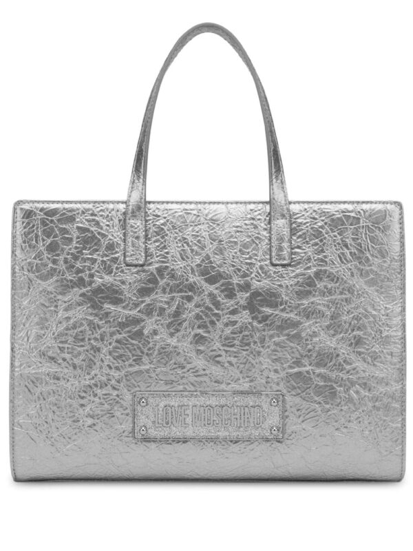Love Moschino logo-plaque tote bag