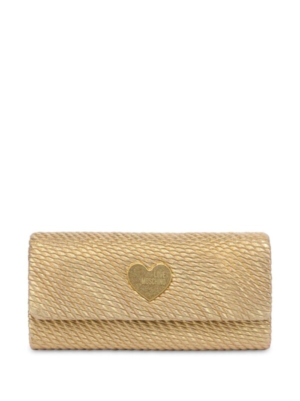 Love Moschino logo-plaque clutch bag