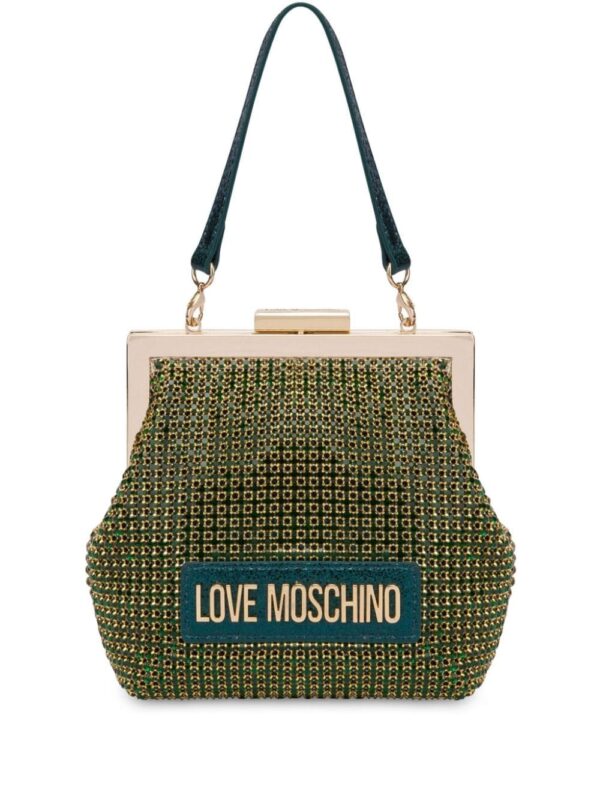 Love Moschino crystal-embellished clutch bag